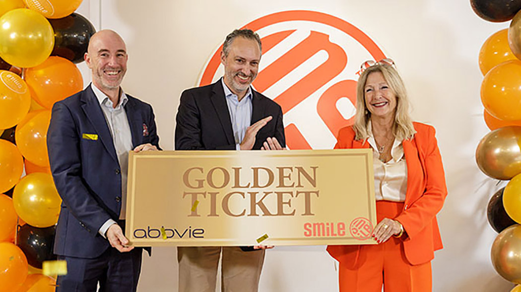 Matthew Iles, CEO AbbVie Scandinavia; Niels Emmerich, vice President Search & Evaluation and Global Alliances at AbbVie and Ebba Fåhreus, CEO at SmiLE.